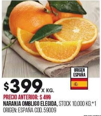 Coto Naranja Ombligo Elegida oferta
