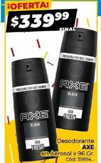 Diarco Desodorante axe en aerosol oferta