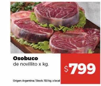 Disco Osobuco de novillito x kg oferta