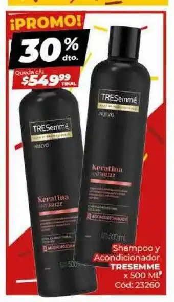 Diarco Shampoo y acondicionador tresemme oferta
