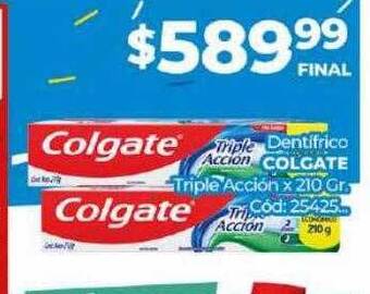Diarco Dentífrico colgate triple acción oferta
