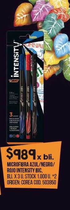 Coto Microfibra azul-negro-rojo intensity bic oferta