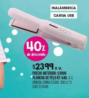 Coto Plancha de pelo kf-540 oferta