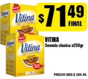 Supermayorista Vital Vitina Semola clasica x250gr oferta
