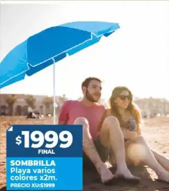 Supermayorista Vital Sombrilla playa varios colores x2m oferta