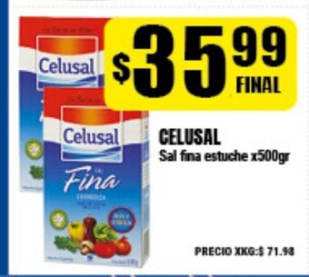 Supermayorista Vital Celusal Sal fina estuche x500gr oferta