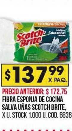 Coto Fibra esponja de cocina salva uñas scotch brite oferta