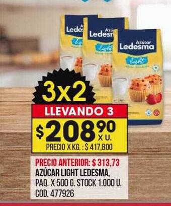 Coto Azúcar light ledesma oferta