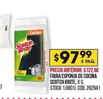 Coto Fibra esponja de cocina scotch brite oferta