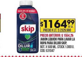 Coto Jabón líquido para lavar la ropa para diluir skip oferta