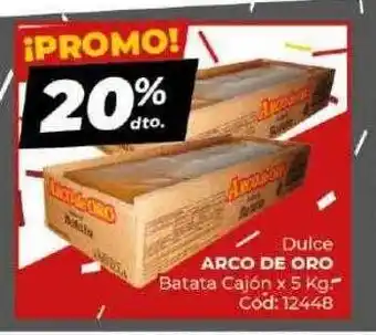 Diarco Dulce arco de oro batata cajón oferta