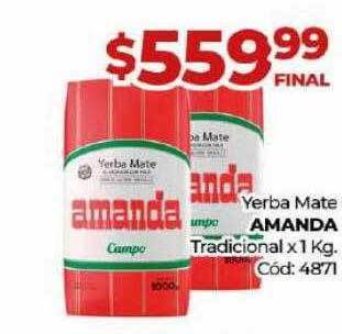 Diarco Yerba mate amanda tradicional oferta