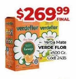 Diarco Yerba mate verde flor oferta