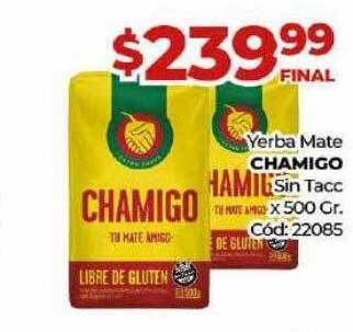 Diarco Yerba mate chamigo sin tacc oferta
