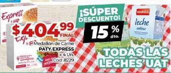 Diarco Medallón de carne paty express oferta