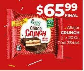 Diarco Alfajor crunch oferta