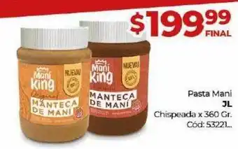 Diarco Pasta mani jl chispeada oferta