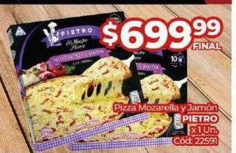 Diarco Pizza mozarella y jamón pietro oferta