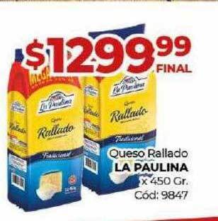Diarco Queso rallado la paulina oferta