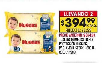 Coto Toallas húmedas triple protección huggies oferta