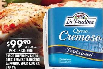 Coto Queso cremoso tradicional la paulina oferta