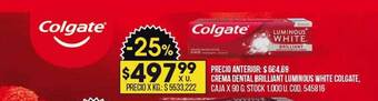 Coto Crema dental brilliant luminous white colgate oferta