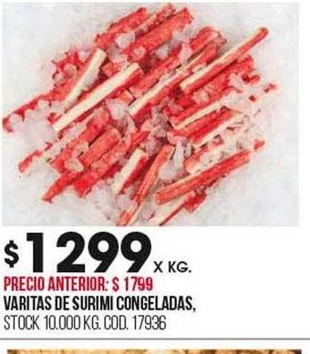Coto Varitas de surimi congeladas oferta