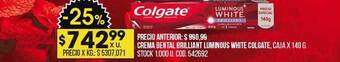 Coto Crema dental brilliant luminous white colgate oferta