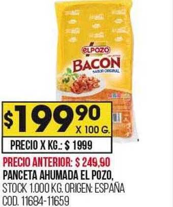 Coto Panceta ahumada el pozo oferta