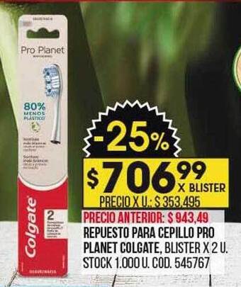 Coto Repuesto para cepillo pro planet colgate oferta
