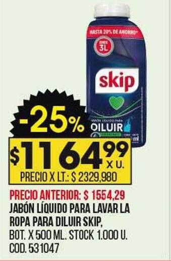 Coto Jabón líquido para lavar la ropa para diluir skip oferta