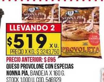 Coto Queso provolone con especias nonna pia oferta