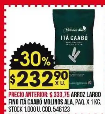 Coto Arroz largo fino itá caabó molinos ala oferta