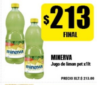 Supermayorista Vital Minerva Jugo de limon pet x1lt oferta