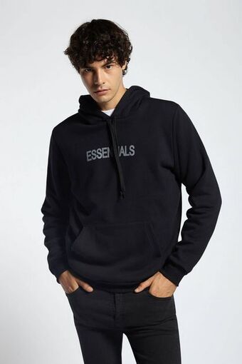 Macowens Buzo estampado negro oferta