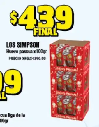 Supermayorista Vital Los Simpson Huevo pascua x100gr oferta