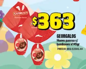Supermayorista Vital Georgalos Huevo pascua c/ bombones x145gr oferta