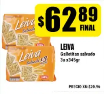 Supermayorista Vital Leiva Galletitas salvado 3u x345gr oferta