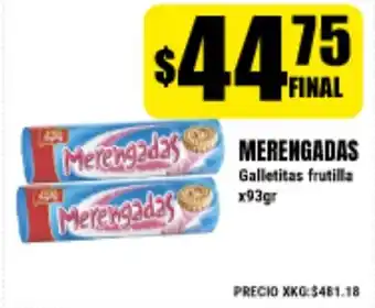 Merengadas Galletitas frutilla x93gr