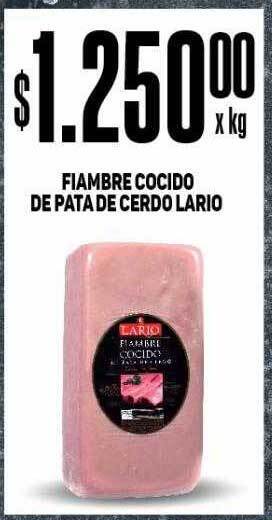 Makro Fiambre cocido de pata de cerdo lario oferta
