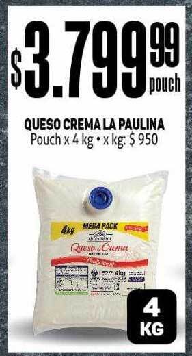 Makro Queso crema la paulina oferta