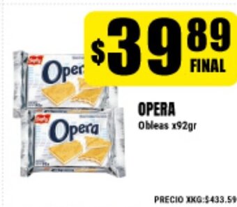 Supermayorista Vital Opera Obleas x92gr oferta