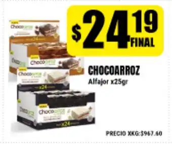 Supermayorista Vital Chocoarroz Alfajor x25gr oferta