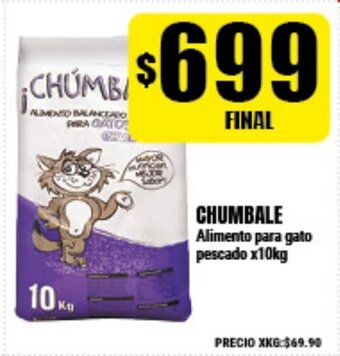 Supermayorista Vital Chumbale Alimento para gato pescado x10kg oferta