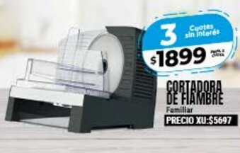 Supermayorista Vital Cortadora De Fiambre Familiar oferta