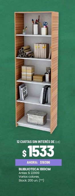 Changomas Biblioteca 180cm oferta
