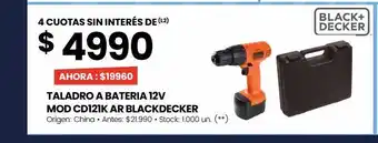 Changomas Taladro a bateria 12v oferta