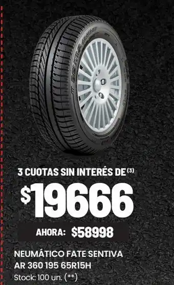 Changomas Neumático fate sentiva ar 360 195 oferta