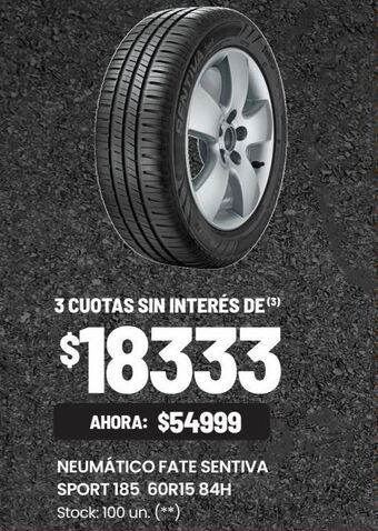 Changomas Neumático fate sentiva sport 185 60r15 84h oferta