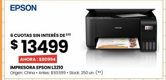 Changomas Impresora epson l3210 oferta